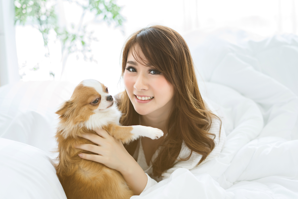 犬アレルギーの女性